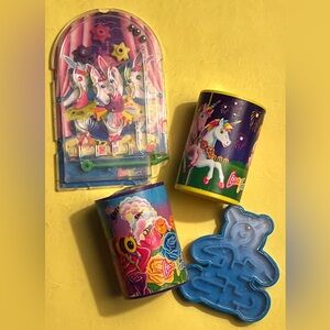 Vintage 90s Lisa Frank Party Favors Mini Pinball Kaleidoscope X2 & Maze